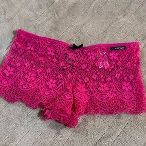 Bebe hot pink Lace panties